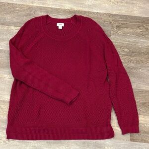 Old Navy Burgundy Knit Sweater